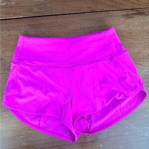 lululemon athletica Sonic Pink Athletic Shorts